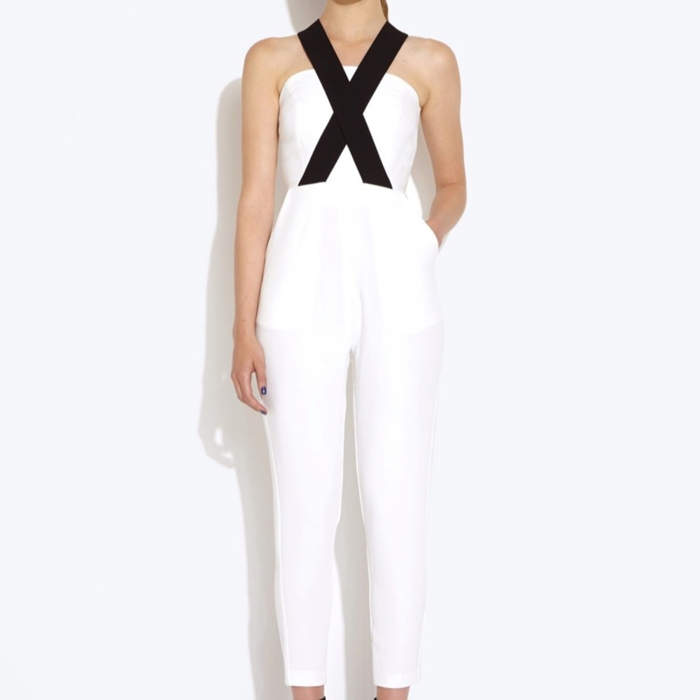 AQAQ women’s jumpsuit white